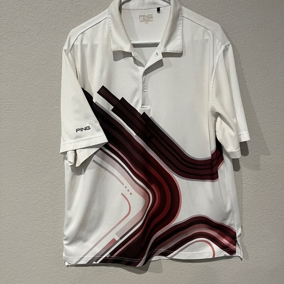 Ping Men's Golf Short Sleeve Polo - L - Picture 1 of 5